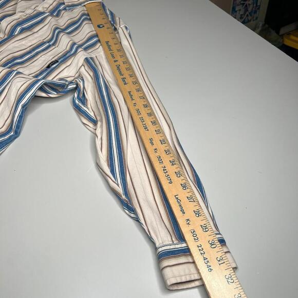 Vintage Guess Jeans Striped Button Up Shirt Men’s XL Long Sleeve Casual 90s Y2K - Picture 2 of 7